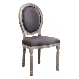 Sedia Constance In Velluto Taupe