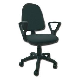 Sedia Cuneo Con Braccioli - Similpelle - Nero 1 pz.