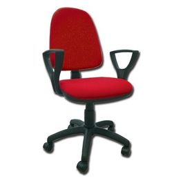Sedia Cuneo Con Braccioli - Tessuto - Rosso 1 pz.