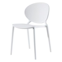 Set 4 Sedie Demetra in Polipropilene 57x47cm/H79cm Bianco