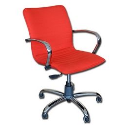 Sedia Elite Schienale Basso - Tessuto - Rosso 1 pz.