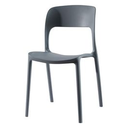 Sedia Estia in Polipropilene 56X43Cm/H83Cm Grigio Scuro