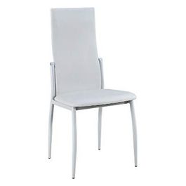 Set 4 Sedie Liane in Pvc 45x51,5cm/H98,5cm Bianco