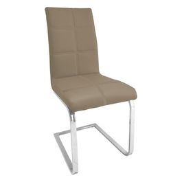 Sedia Randy in Similpelle 43X51Cm/H98Cm Marrone Chiaro