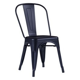 Set 4 Sedie Victoria in Metallo 53X45Cm/H84Cm Nero