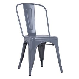 Set 4 Sedie Victoria in Metallo 53X45Cm/H84Cm Antracite