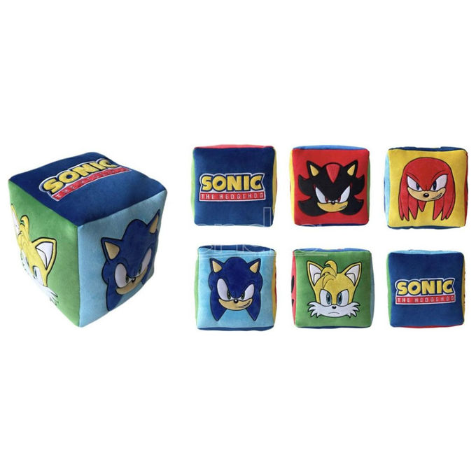 Sega, Peluche Cubo Sonic The Hedgehog, 25x25cm