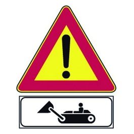 Segnali Stradali Temporanei Mezzi Di Lavoro Fig. 388