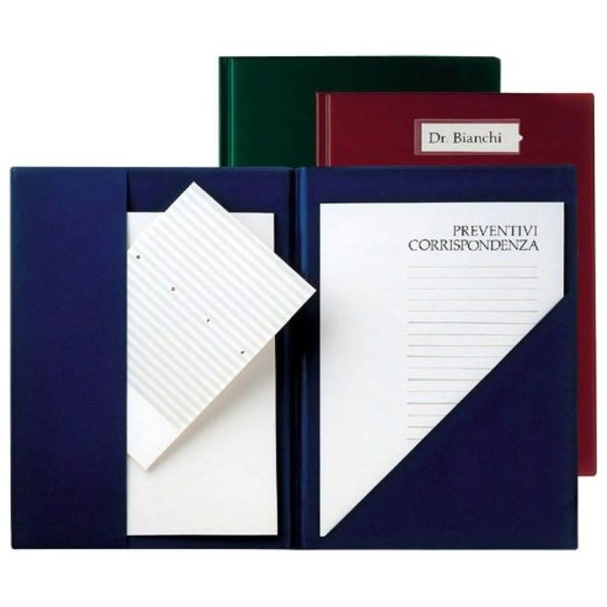 Sei rota Cartella Porta Corrispondenza blu