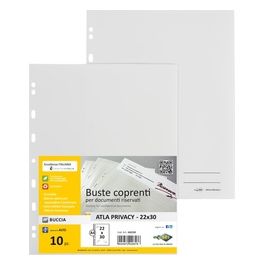 Confezione 10 Buste Forate Atla  Privacy