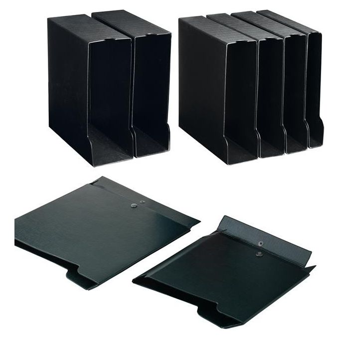 Sei Rota Custodia per Raccoglitore A4 Nero