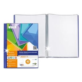Porta Listino Asso Ti 15x21cm 100 Buste Blu