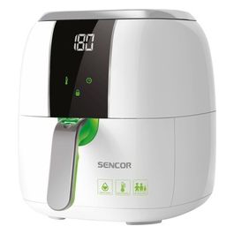 Sencor SFR 5320WH Friggitrice ad Aria senza Olio Capacita' 3 Litri Potenza 1400 W Display a LED Nero/Bianco