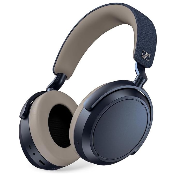 Sennheiser Cuffia Momentum 4 Denim Circumaurale in Tecnologia Bluetooth 5.2, Stereo Microfonica