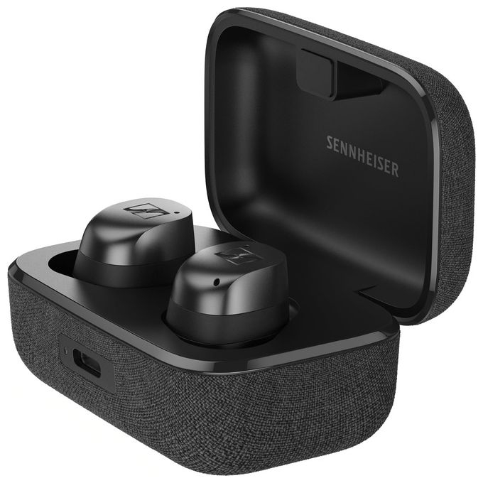 Sennheiser MOMENTUM True Wireless 4 Smart Earbuds con Bluetooth 5.4 Adaptive ANC Nero-Grafite