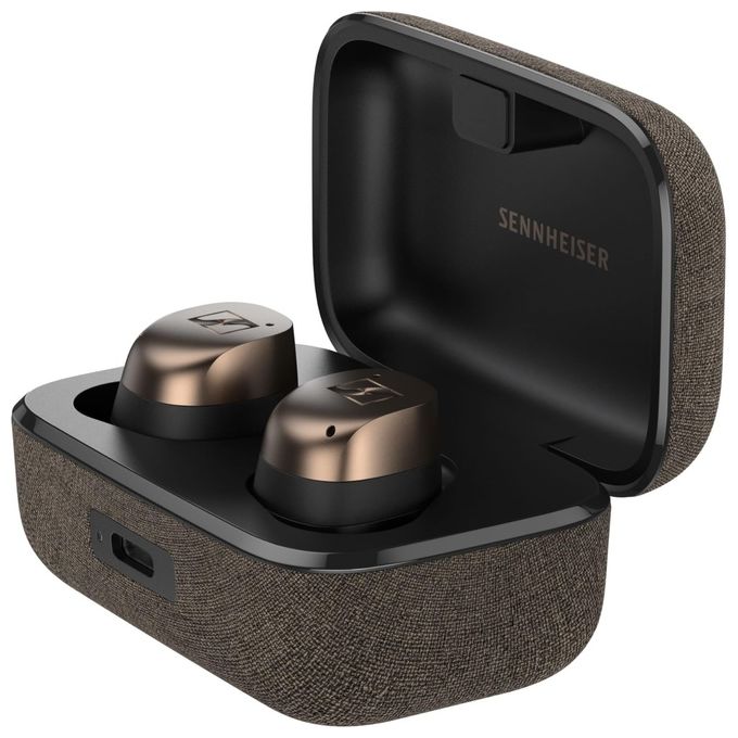 Sennheiser MOMENTUM True Wireless 4 Smart Earbuds con Bluetooth 5.4 Adaptive ANC Nero-Rame