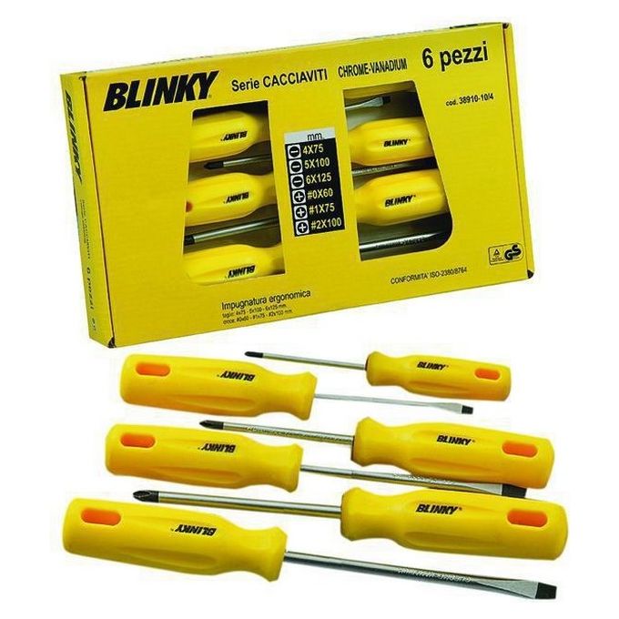 Image of Serie Cacciaviti Blinky Crv Taglio-Croce Pezzi 6