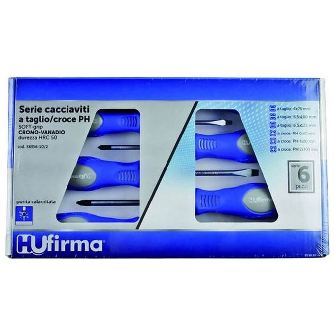 Image of Serie Cacciaviti Hu-Firma Crv Taglio-Croce-Ph Pezzi 6