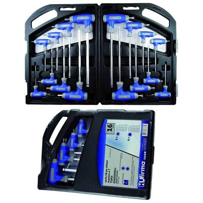 Image of Serie Cacciaviti Hu-Firma Esagon-Torx Manico T Pezzi 16