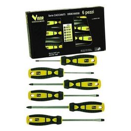 Serie Cacciaviti Vigor Crv Taglio/Croce Pezzi 6