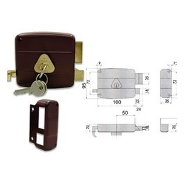 Serrature Da Applicare 50121 Porte Legno DX mm. 60