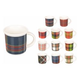 Set 12 pezzi Tartan tazzina caffe' in new bone china 90 ml