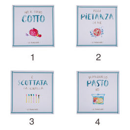 SET 12 SOTTOPENTOLA QUADRATO IN CERAMICA, FONDO IN SUGHERO TERMOISOLANTE, LE TRAVISATE