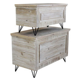 Set Di 2 Bauli In Legno