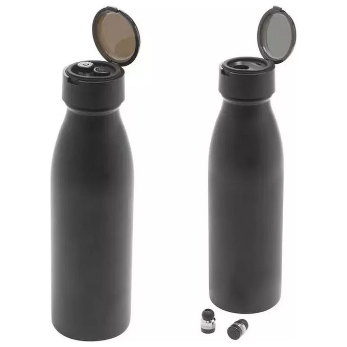 Set 2 Borracce Con Auricolari Bluetooth incluse Nero Ml 600