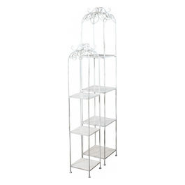 Set Di 2 Scaffali Doriane Bianco Antico