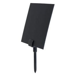 20 Supporti con punta per targhette scrivibili Nero
