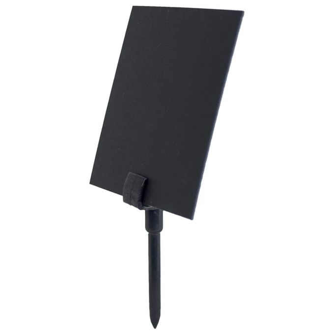 20 Supporti con punta per targhette scrivibili Nero