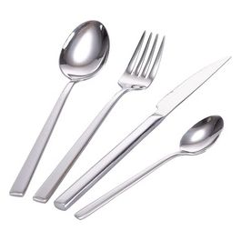 Set 24 posate in acciaio inossidabile 18/8 finitura lucida, Luxury