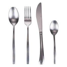 Set 24 posate in acciaio inox satinato, Drop