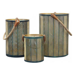 Set Di 3 Lanterne In Metallo Chloe'