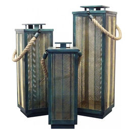 Set Di 3 Lanterne In Metallo Clarisse