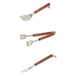 Set 3 Pz Barbecue Acciaio