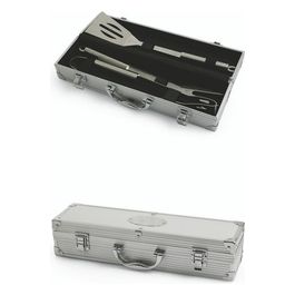 Set 3 Pz Bbq Barbecue Box Alluminio