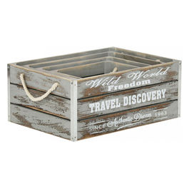 Set Di 4 Cassette In Legno Rene'e