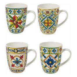 Set 4 Tazzine caffe' in new bone china 90 ml,Costiera