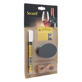 Set 6 Etichette ovali Con Pennarello Bianco
