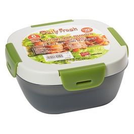 Set 6 Pezzi Lunch Box Quadrato con Refrigerante Daily Fresh