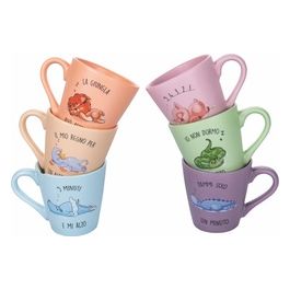 Set 6 tazzine caffe' in new bone china 80 ml,Lazy World