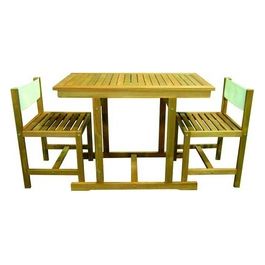 Set Arredo Giardino Vigor Mod. Priamo In Legno 3 Pezzi