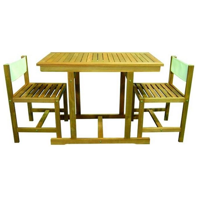 Set Arredo Giardino Vigor Mod. Priamo In Legno 3 Pezzi