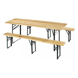 Set Birreria 220 X 70 Con Panca A 3 Gambe