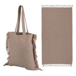 Set borsa e telo mare nude in cotone, Summer