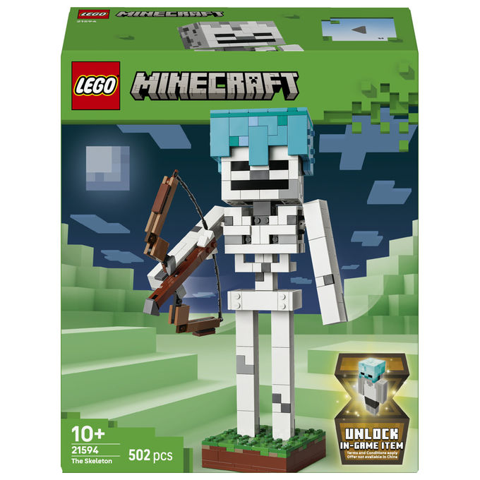 Lego 21594 Minecraft Lo Scheletro Set da costruzione 502 pezzi Acti...