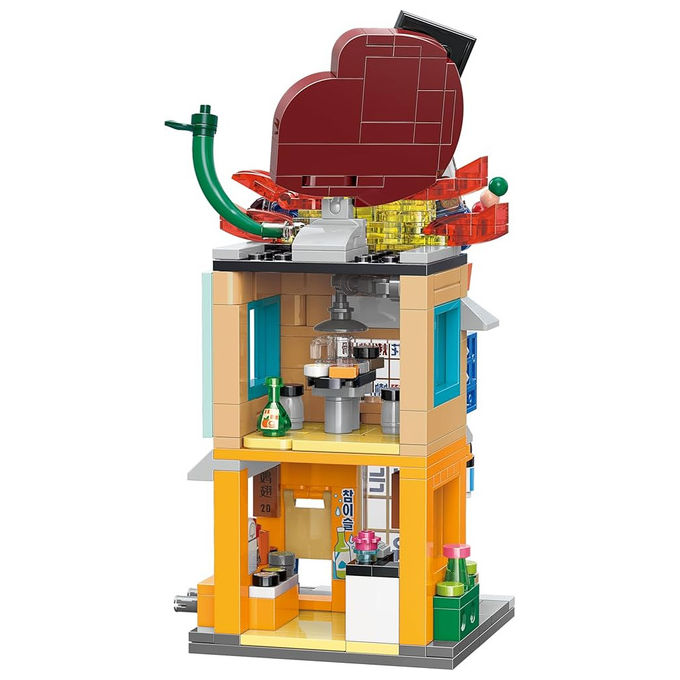 Keepplay KP28024 City Corner Set Costruzione Ristorante Barbecue Coreano 285 pezzi ABS compatibile LEGO 6+