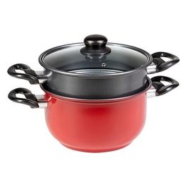 Set Friggi&Vapo 4 Pezzi Grigio e Rosso